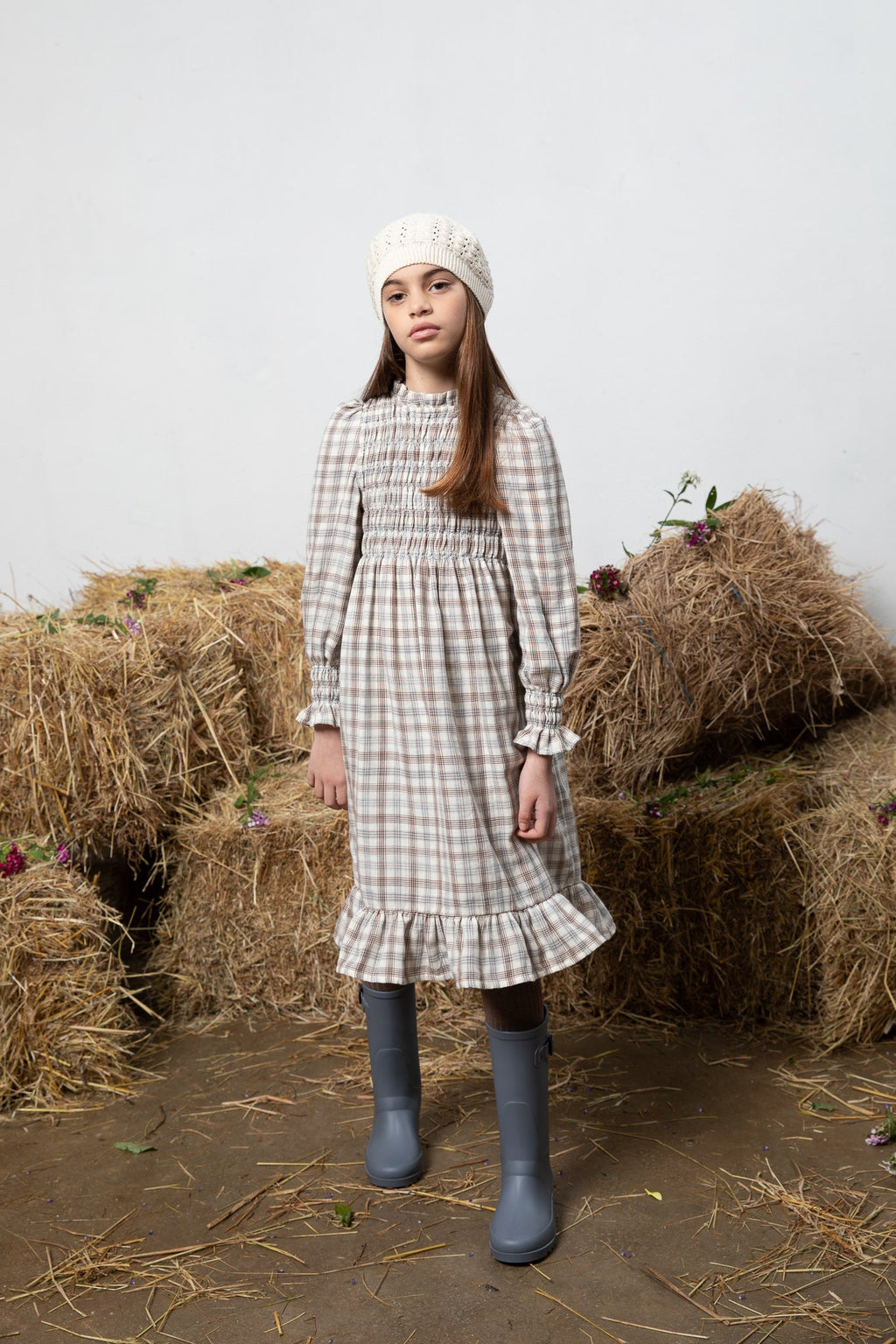 Robe Valery Nature Check-6 Ans - Enfant