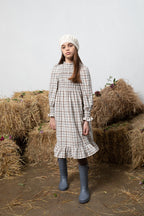 Robe Valery Nature Check-6 Ans - Enfant