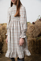 Robe Valery Nature Check-6 Ans - Enfant