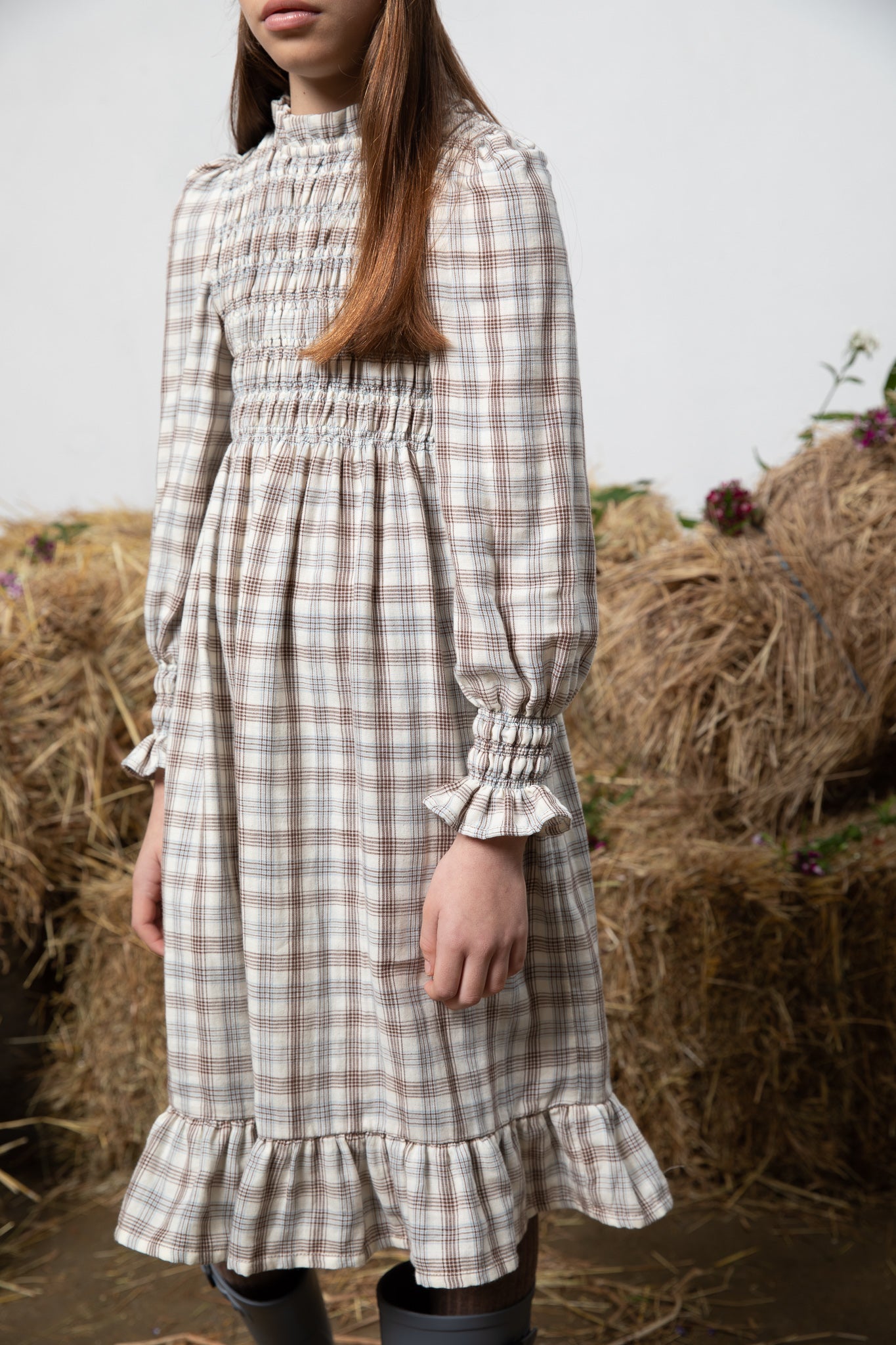 Robe Valery Nature Check-6 Ans - Enfant