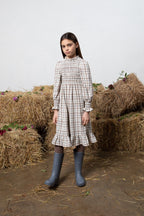 Robe Valery Nature Check-6 Ans - Enfant