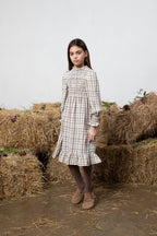 Robe Valery Nature Check-6 Ans - Enfant