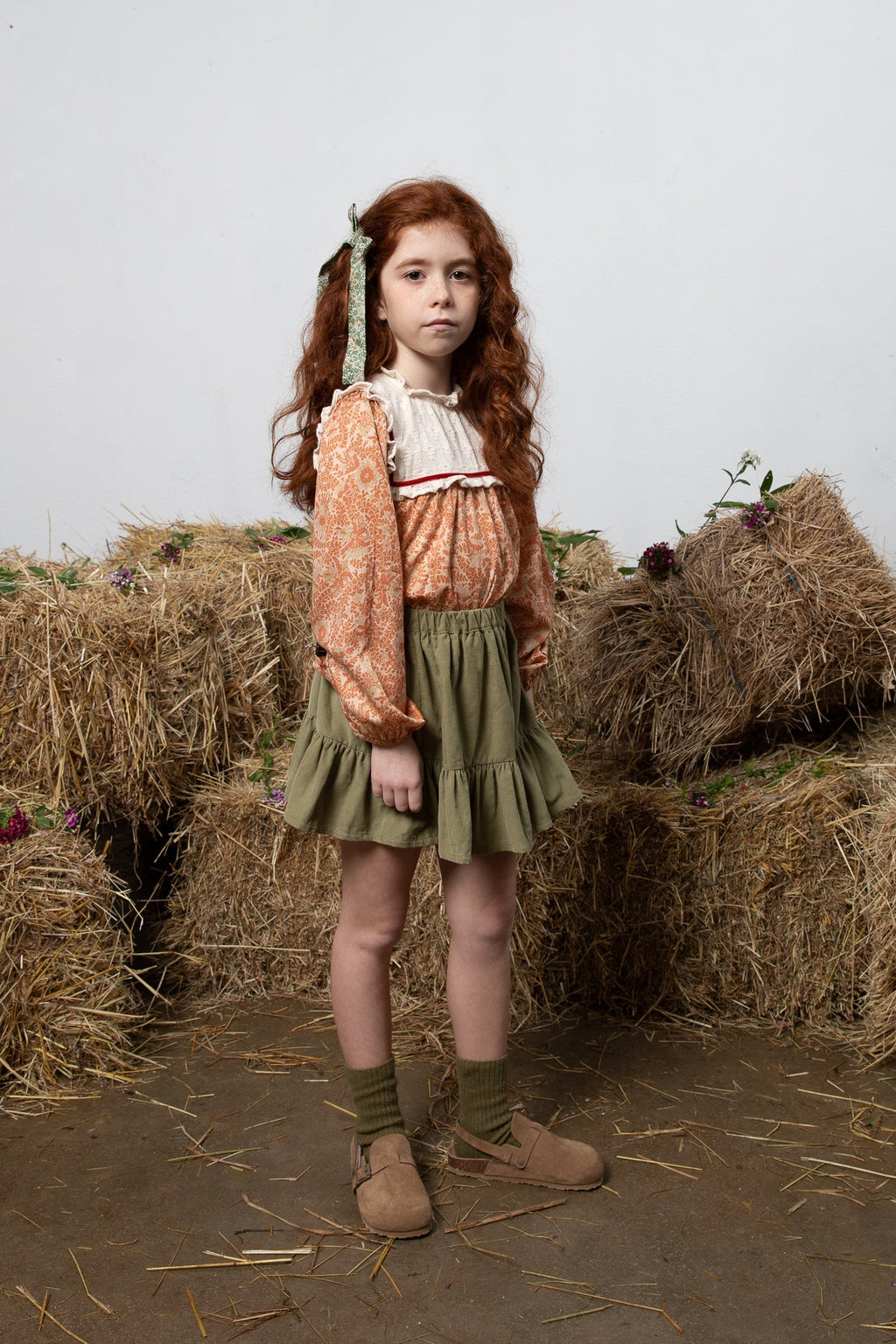 Chemisier Birgit À Motifs Floraux Anciens - Enfant