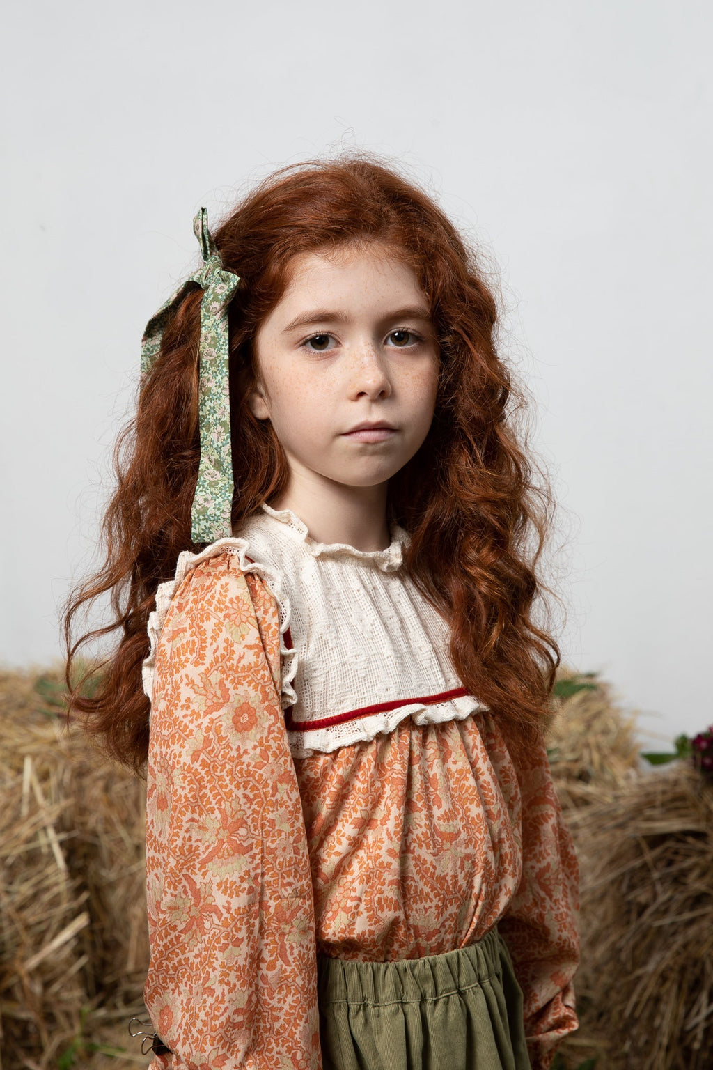 Chemisier Birgit À Motifs Floraux Anciens - Enfant