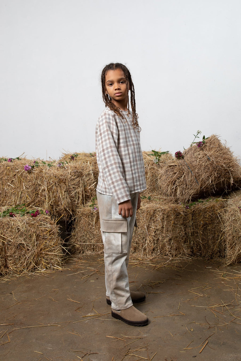 Chemise Oliver À Carreaux Naturels - Enfant