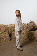 Chemise Oliver À Carreaux Naturels - Enfant