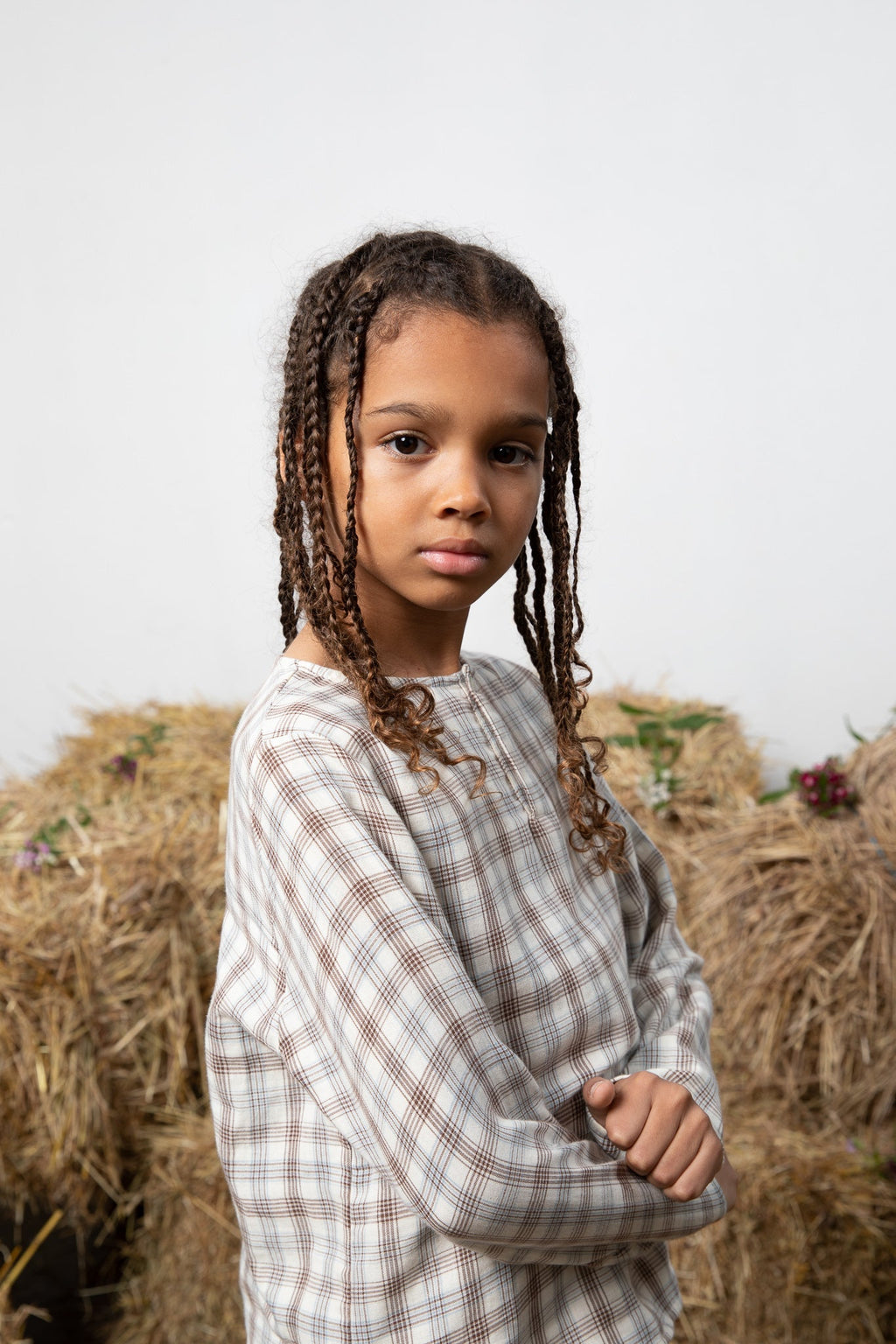 Chemise Oliver À Carreaux Naturels - Enfant