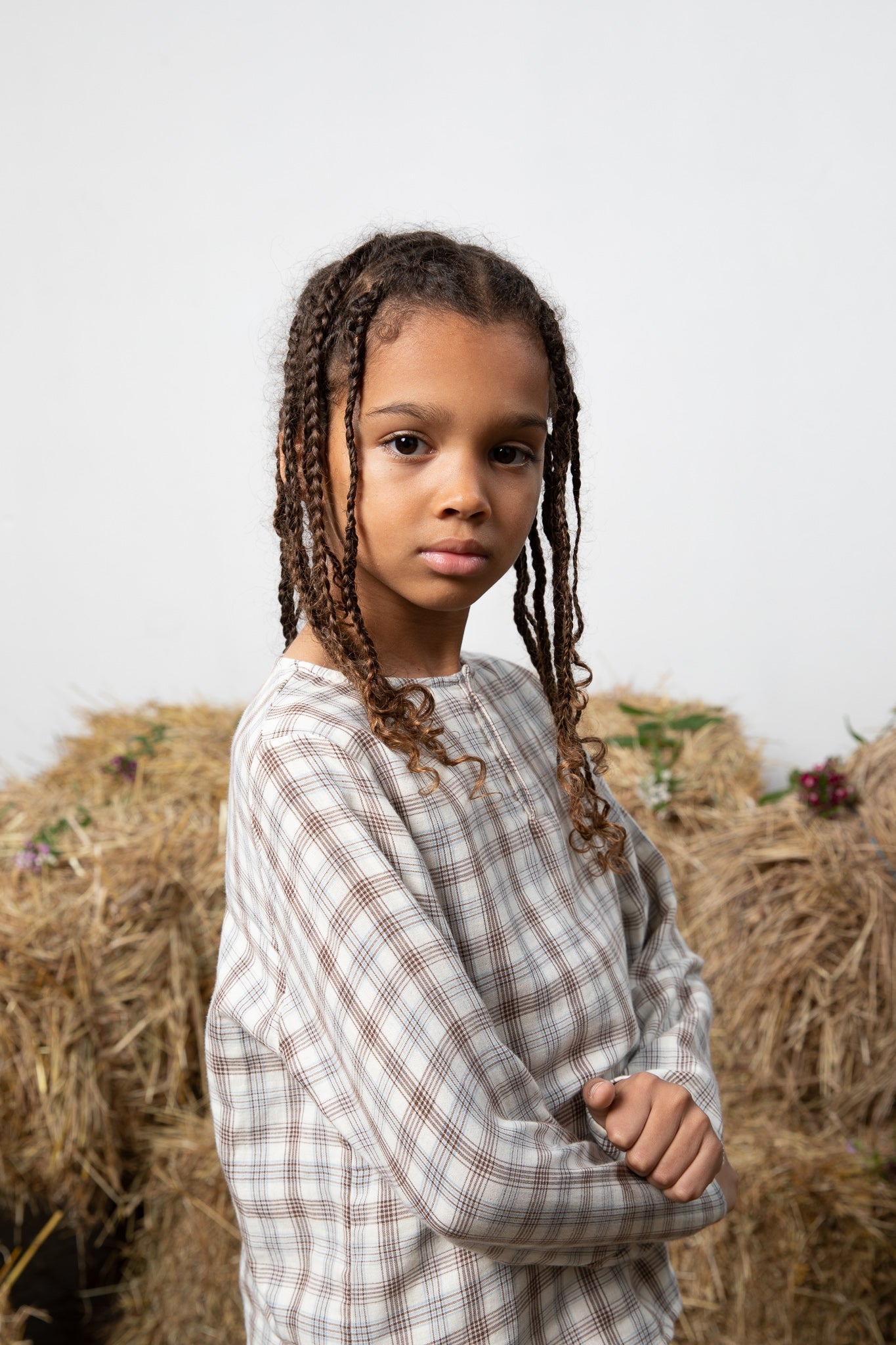 Chemise Oliver À Carreaux Naturels - Enfant