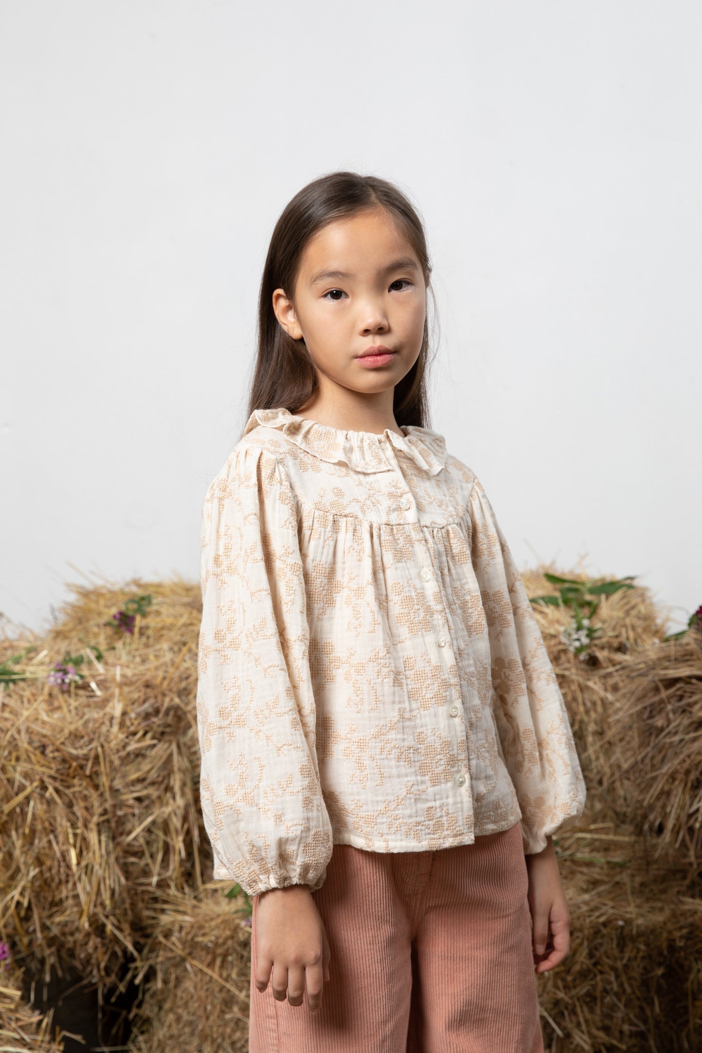 Chemisier Isabella Broderie Naturelle - 6 Ans - Enfant