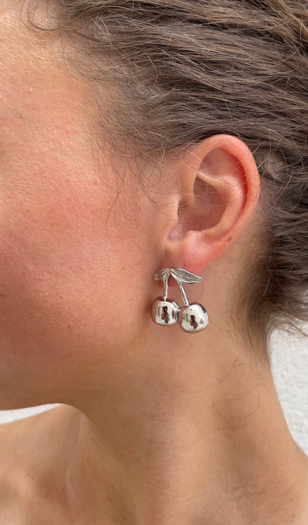 Boucles D'Oreilles Gold Cherry