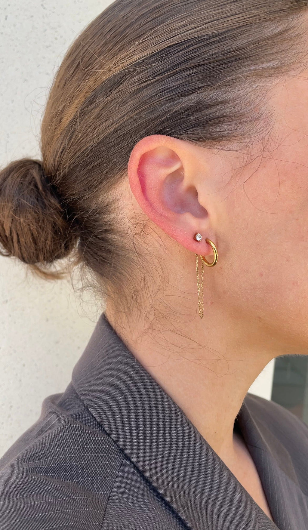 Boucles D'Oreilles Mono Chain Earring