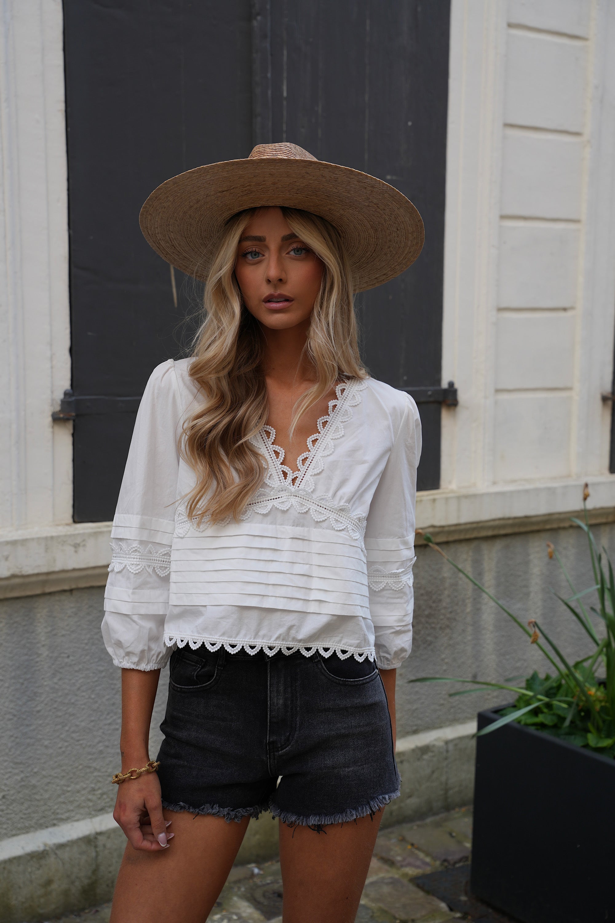 Short En Jean Irina - Noir