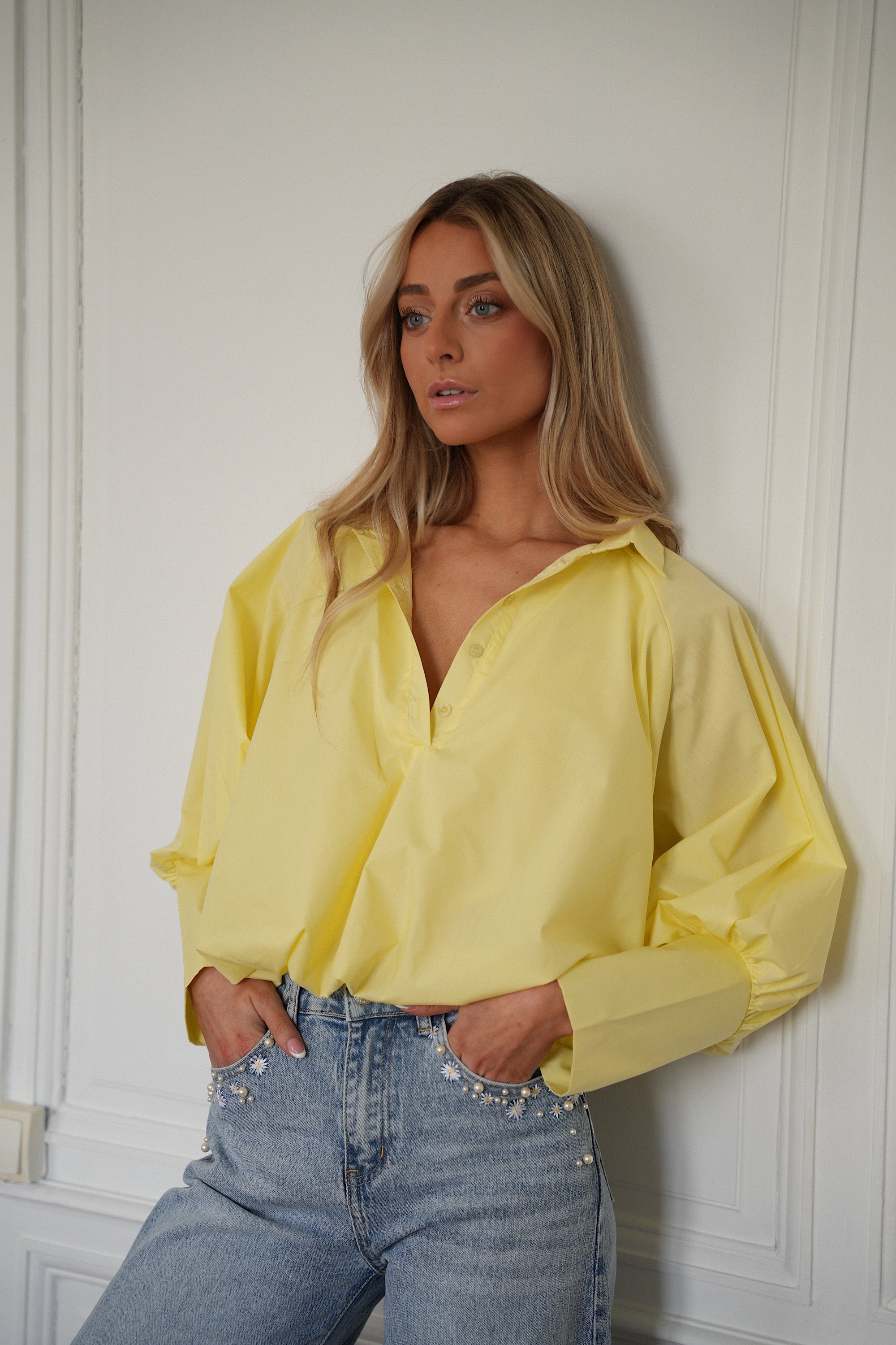 Blouse Ballon Alice - Jaune