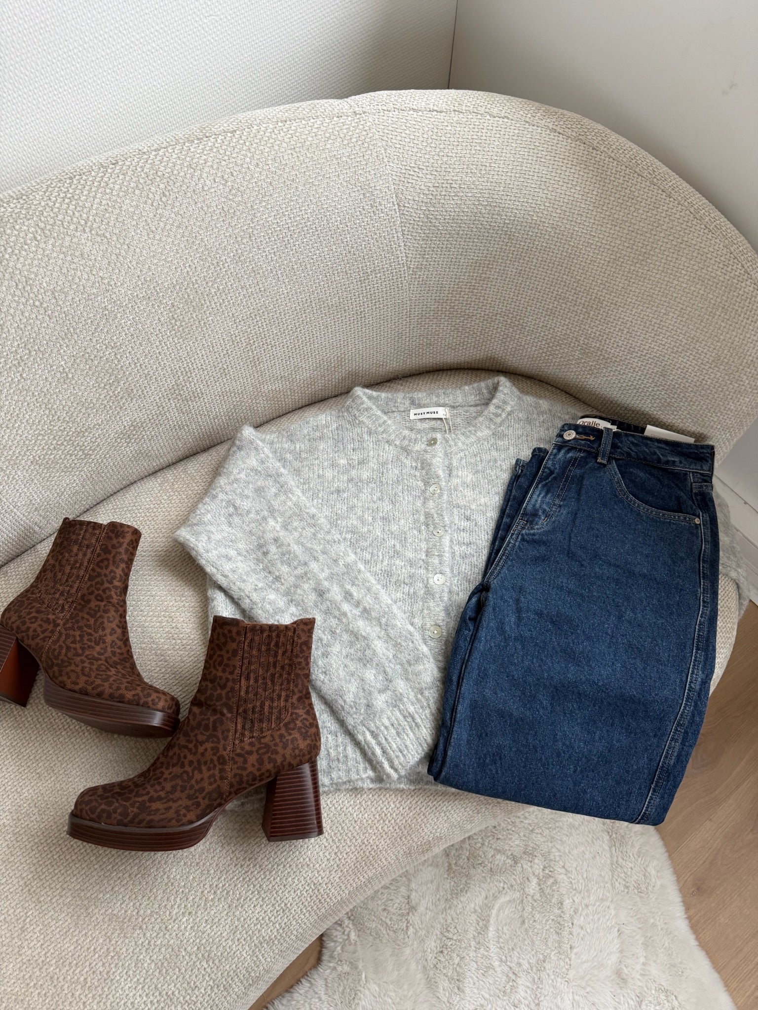 Cardigan Garance Gris Clair