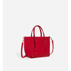 Cabas Xs En Toile - Rouge