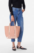 Vanessa Bruno - Cabas M En Toile - Rose Poudre