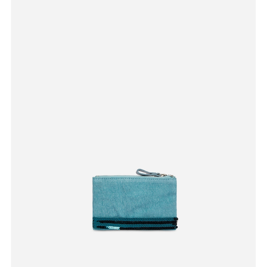 Petite Pochette Zippée - Bleu