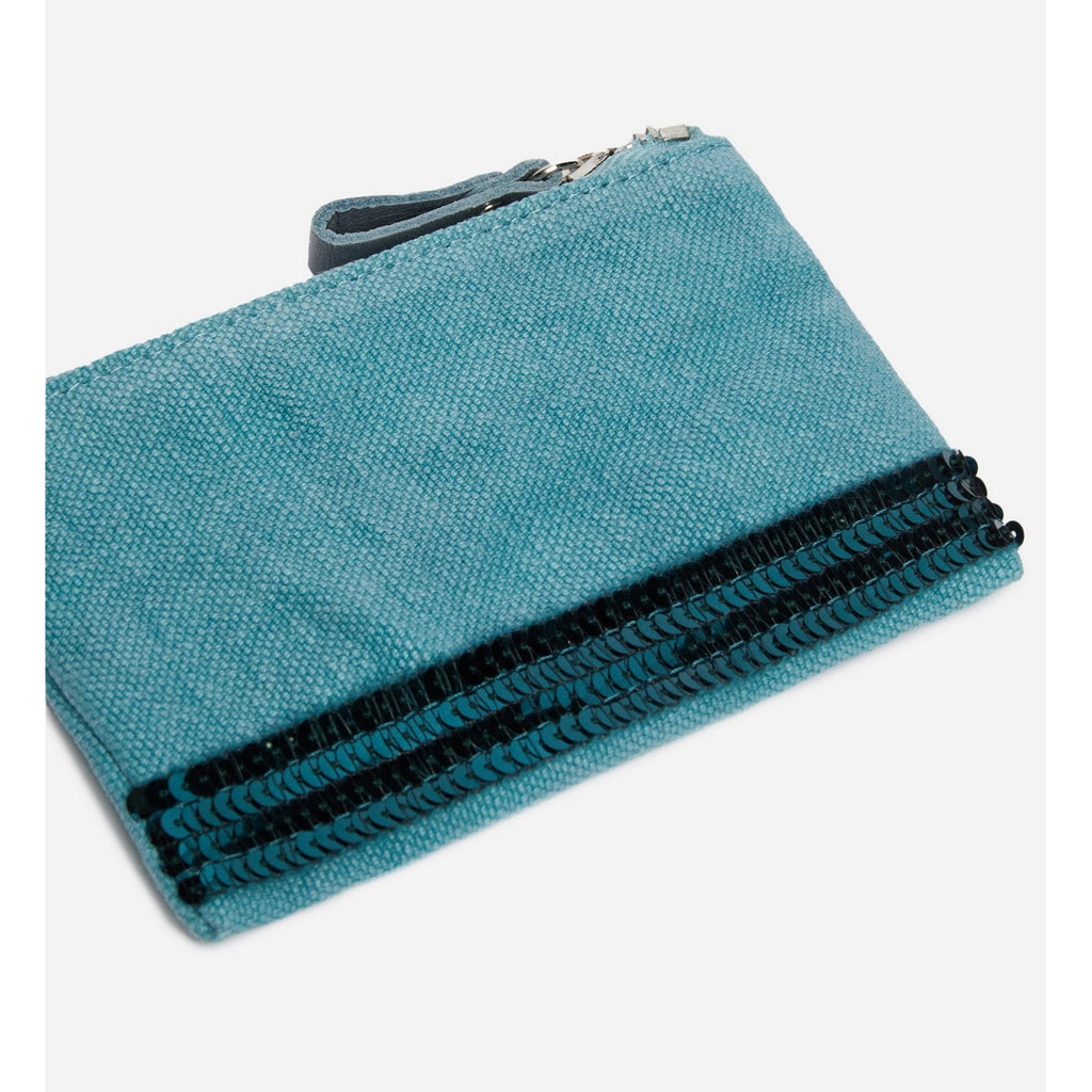Petite Pochette Zippée - Bleu