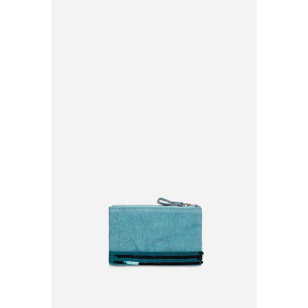 Petite Pochette Zippée - Bleu