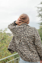 MANTEAU COURT LUNO LÉOPARD - PLUME PARIS - La mode en précommande