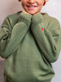 Le Pull 100% Laine Kaki