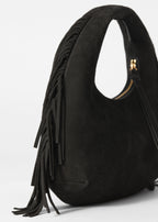 Sac S Petit Modèle Adelice À Franges - Noir