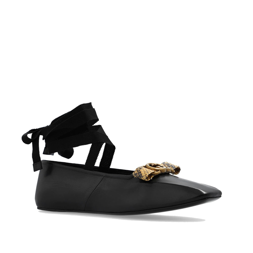 Ballerines - Gucci Double G Ballet Flats - Black