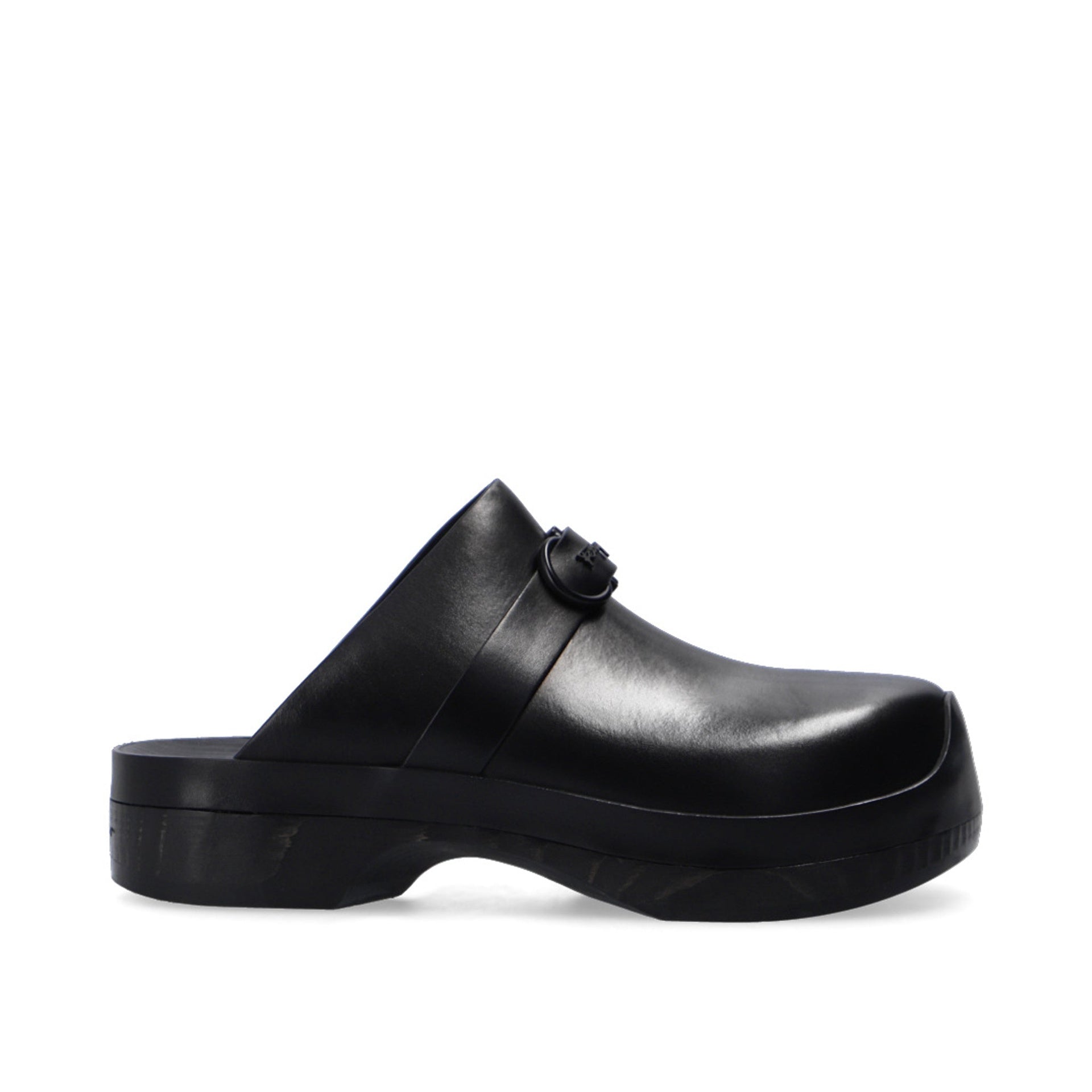 Claquettes Salvatore Ferragamo Nope Leather - Black - Femme