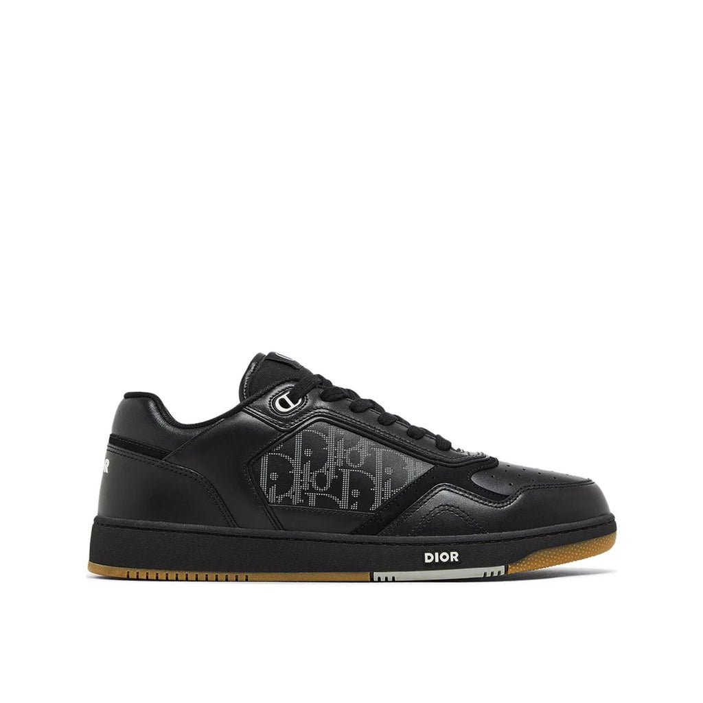Baskets Dior Oblique Leather - Black - Homme