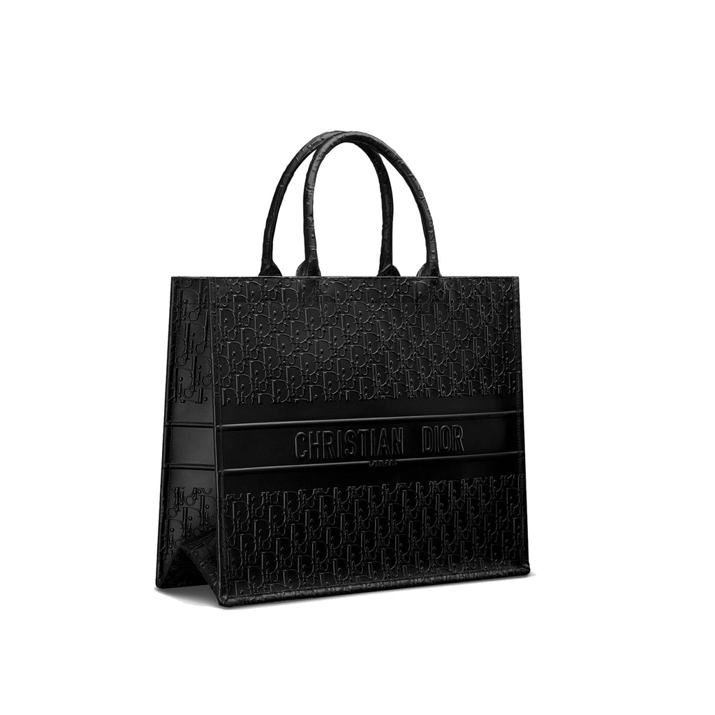 Dior - Cabas Oblique Leather - Femme - Black