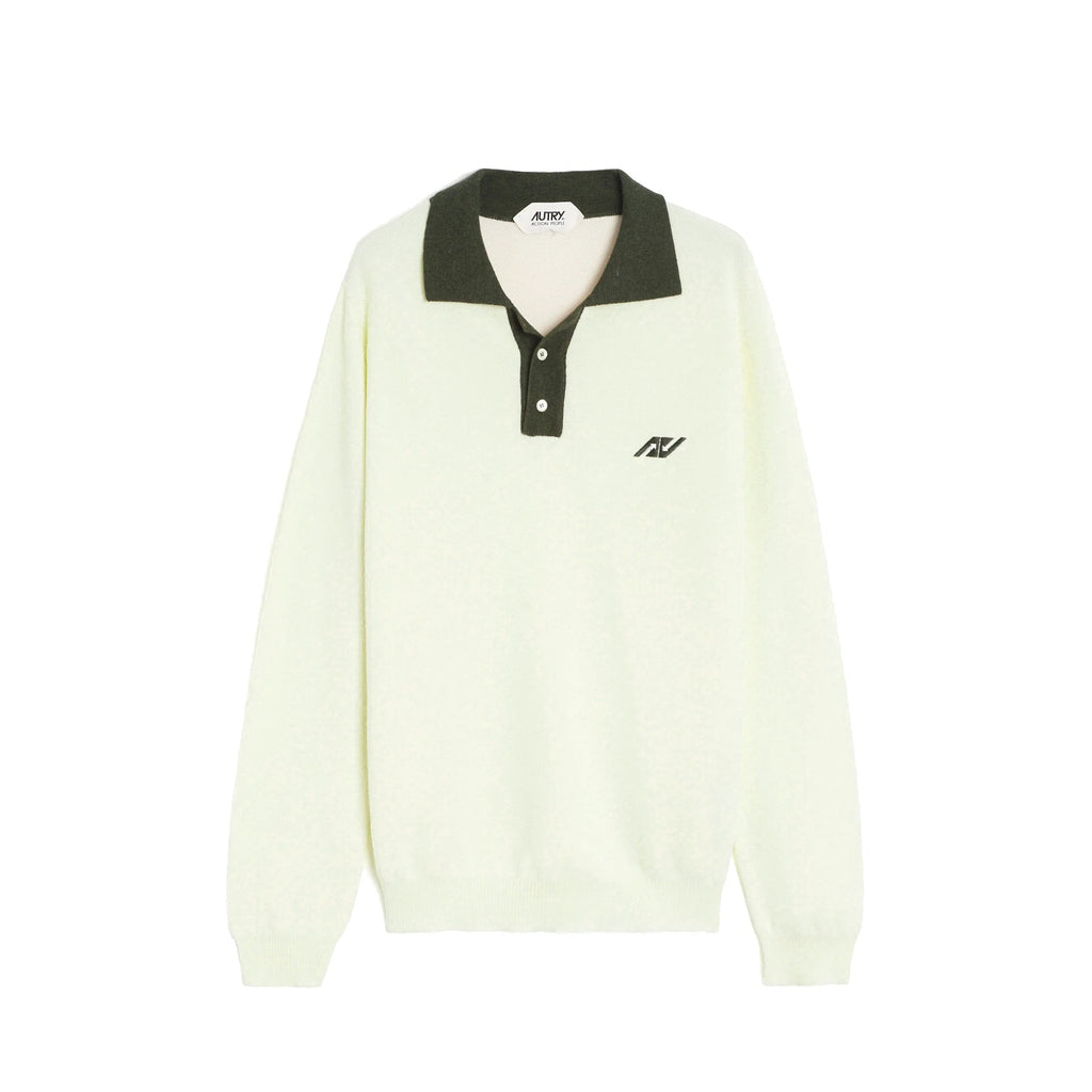 Autry Sporty Long Sleeve Polo - MEN CLOTHING - AUTRY - T.Luxy