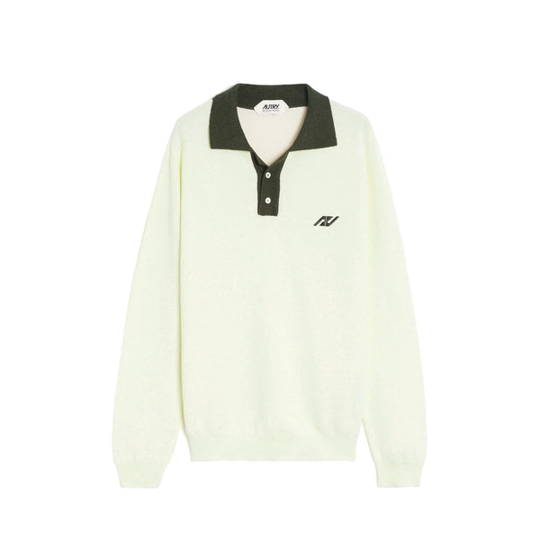 Autry Sporty Long Sleeve Polo - MEN CLOTHING - AUTRY - T.Luxy