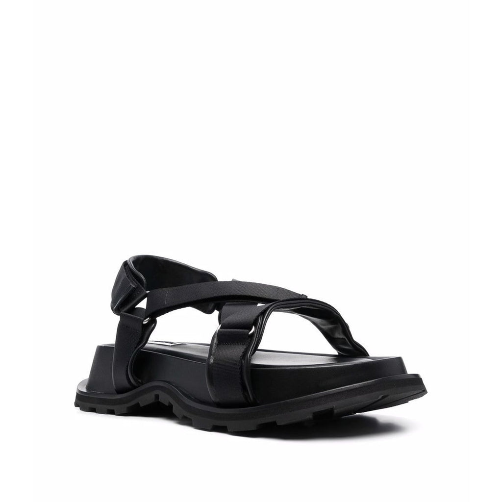 Jil Sander Velcro Strap Sandals - Black - Homme