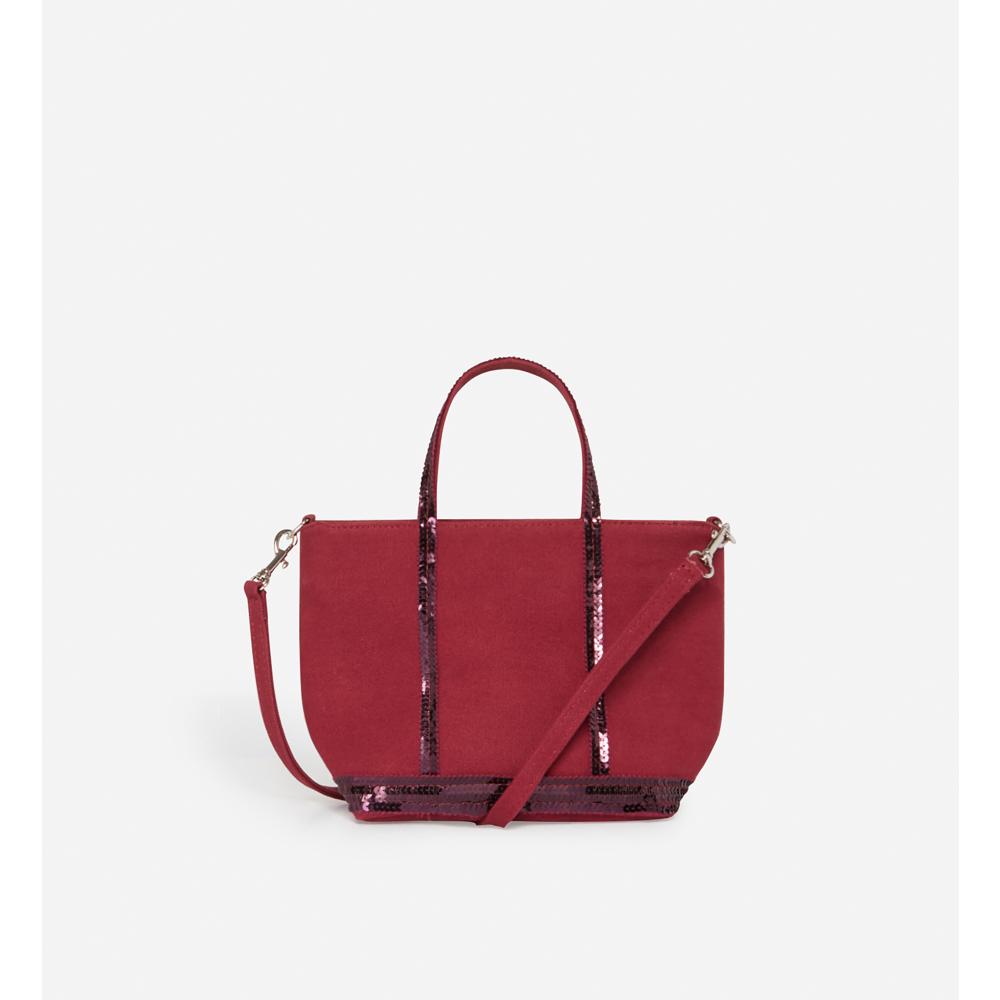 Cabas Xs En Toile - Rouge
