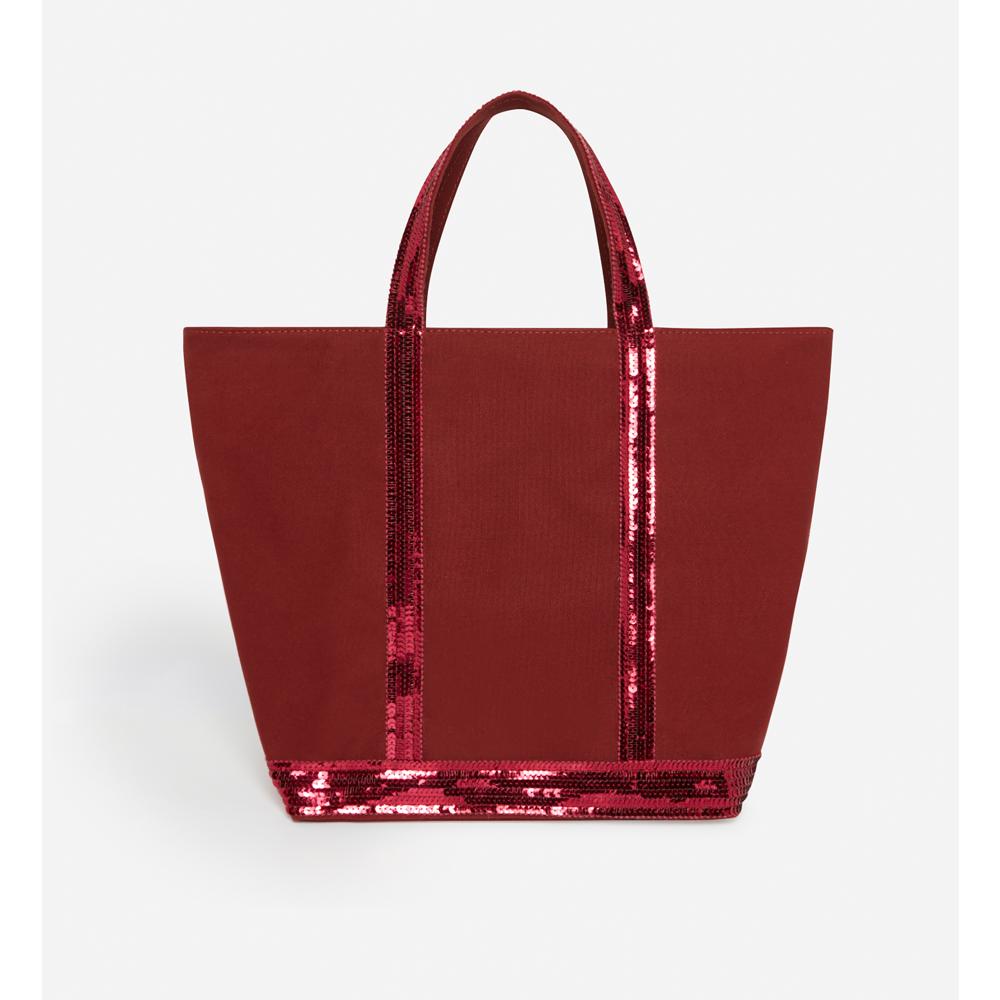 Cabas M En Toile - Rouge