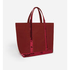 Cabas M En Toile - Rouge