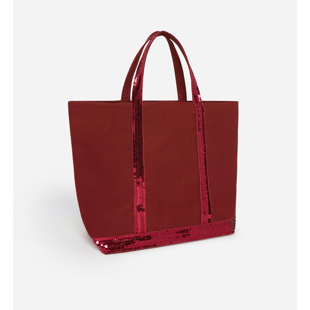 Cabas M En Toile - Rouge
