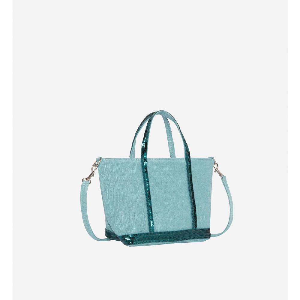 Cabas Xs En Lin - Bleu