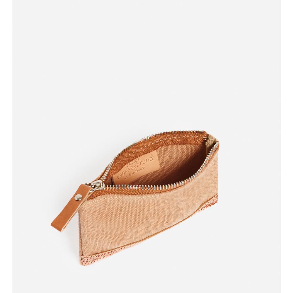 Petite Pochette Zippée - Beige