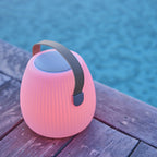 Mini May - Lampe Enceinte Bluetooth - Polyéthylène - Beige