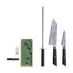 Collection Bunka San-Mai - Set De Base 4 Pièces : 2 Couteaux + 2 Accessoires
