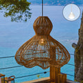 Ronda - Suspension Sans Fil - Rotin - Beige