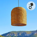Giacomo - Suspension Solaire - Rotin - Beige