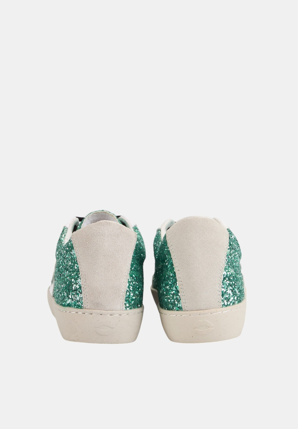 Baskets En Cuir-Colette-Glitter Vert