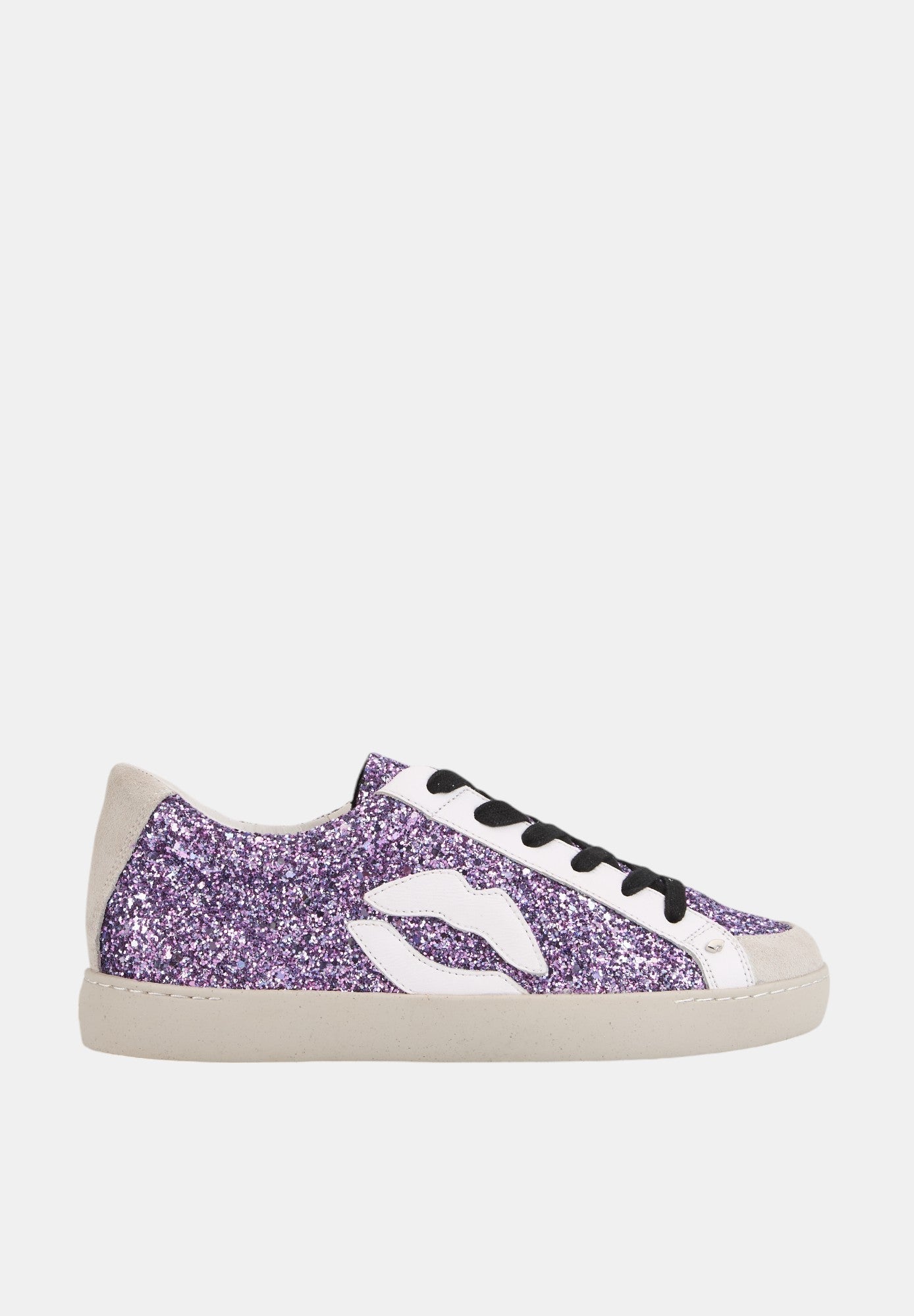 Baskets En Cuir-Colette-Glitter Violet