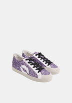 Baskets En Cuir-Colette-Glitter Violet