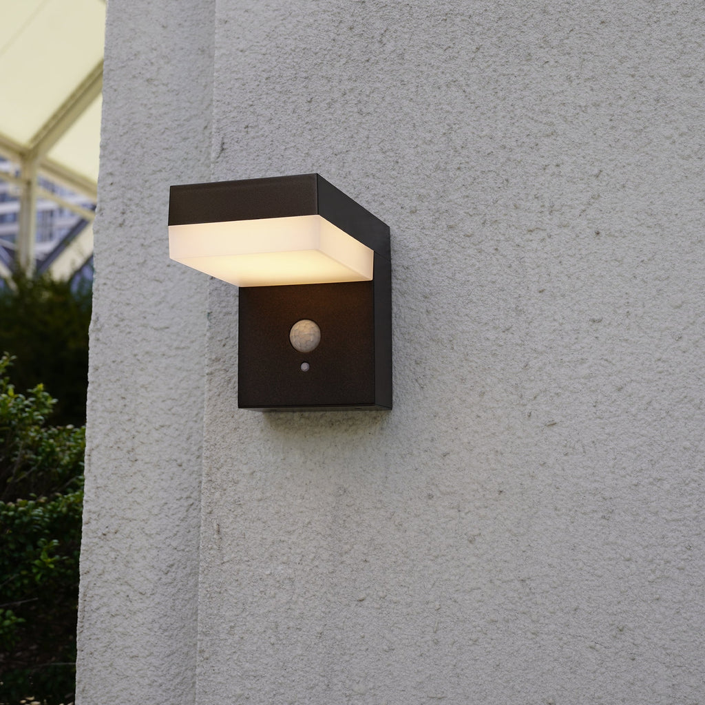 Cenova - Applique Solaire Décorative - Acier - Noir