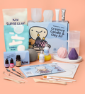 Kit Créatif Bougies & Argile Éclat Géométrique