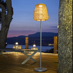 Boheme Tall - Lampadaire Solaire - Polyrotin - Marron