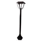 Lumax - Lampadaire Solaire - Acier - Noir